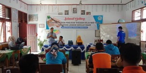 Pembukaan kegiatan  pengabdian oleh ketua tim Fahmil Haris, M.Pd. beserta tim