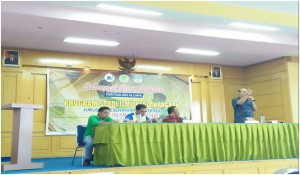 Dr. Muhammad Sazeli Rifki, S.Si, M.Pd Menyampaikan Perkembangngan Prodi Ilmu Keolahragaan FIK-UNP